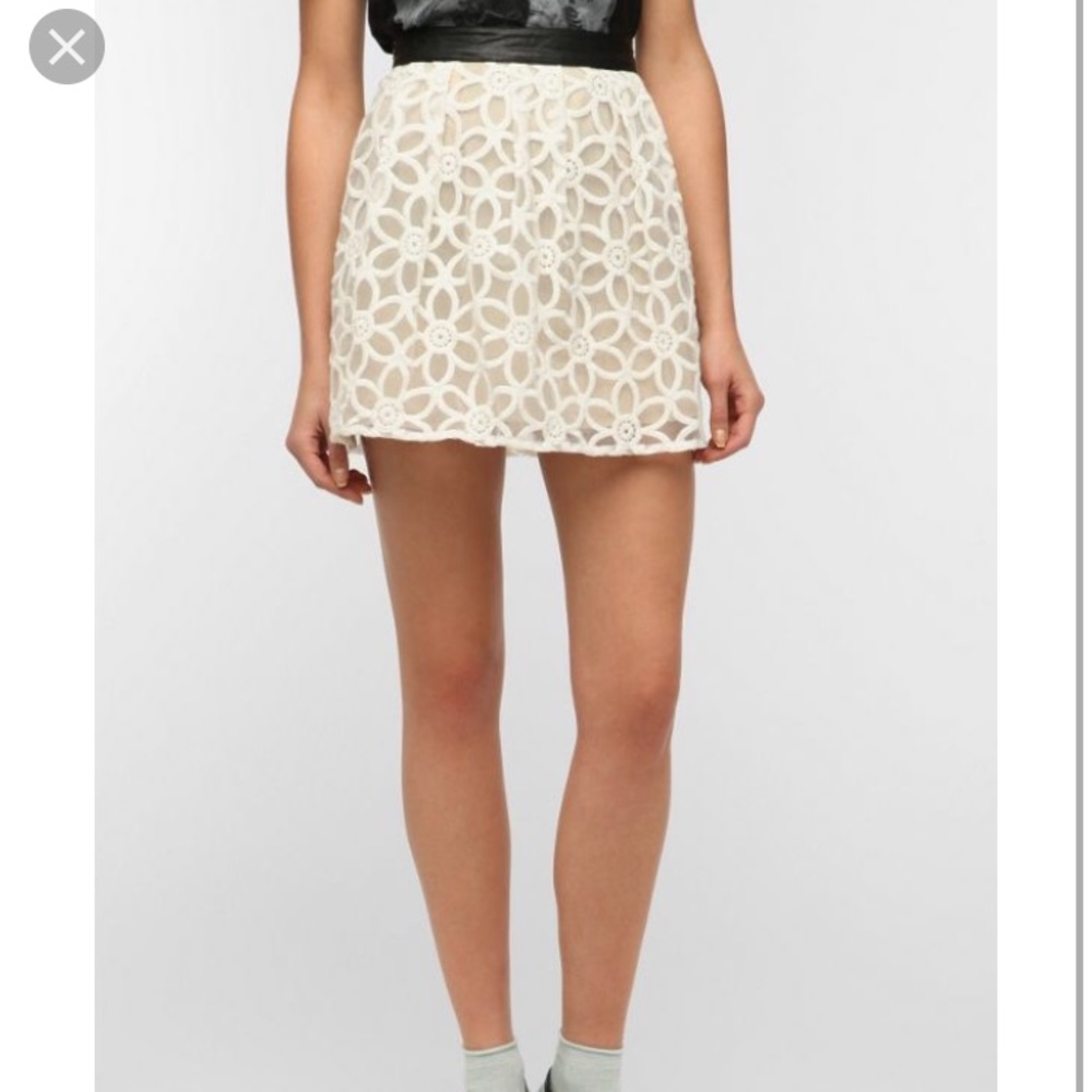 Pins and Needles Floral Overlay Skirt